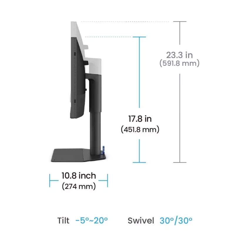 Monitor komputerowy BenQ SW242Q 61,2 cm (24,1 cala) 2560 x 1600 pikseli WQXGA LED Czarny