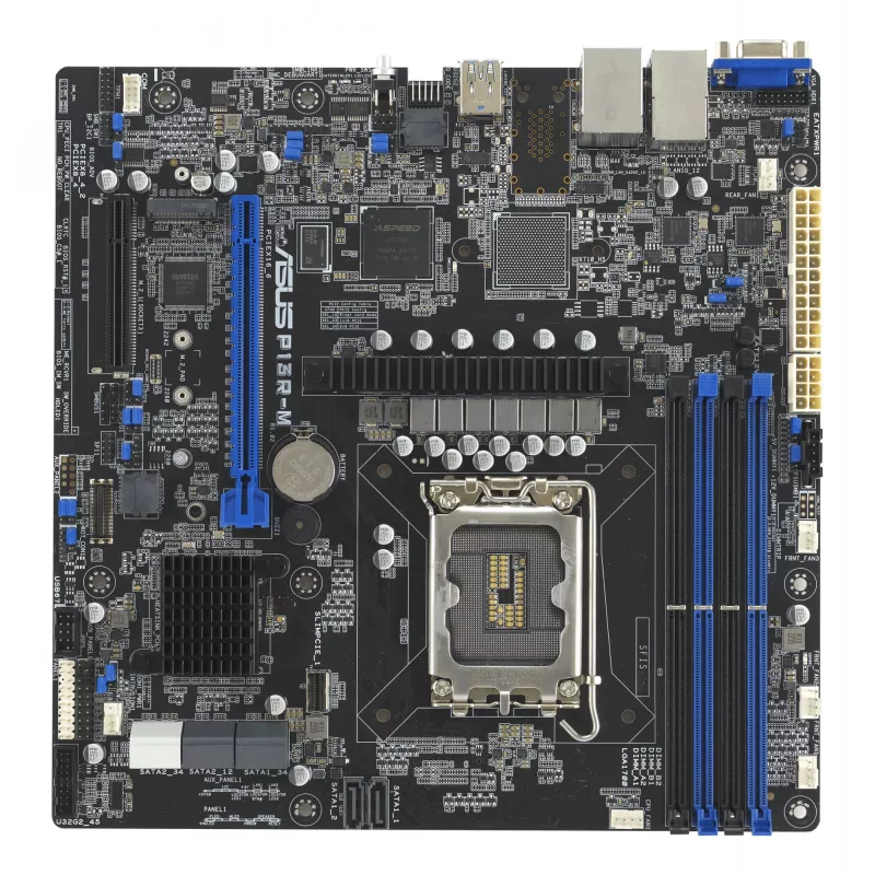 Płyta główna ASUS P13R-M Intel C262 LGA 1700 micro ATX, DDR5, 4 DIMM, 128GB, 8x SATA III, 1x M.2, 2x LAN