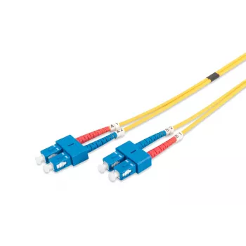 DIGITUS kabel krosowy światłowodowy, SC na SC OS2, jednomodowy 09/125 µm, duplex, długość 2 m