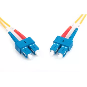 DIGITUS kabel krosowy światłowodowy, SC na SC OS2, jednomodowy 09/125 µm, duplex, długość 2 m