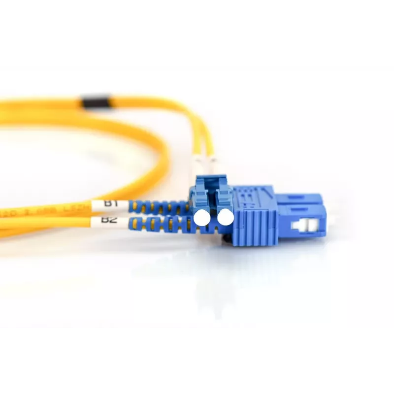 Kabel światłowodowy DIGITUS, LC na SC OS2, jednomodowy 09/125 µ, duplex, długość 3m