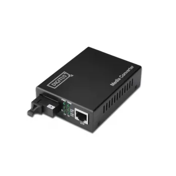 DIGITUS Media Converter, Singlemode, BiDi, WDM Gigabit Ethernet, Tx1310nm / Rx1550nm, złącze SC, Do 20 km