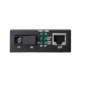 DIGITUS Media Converter, Singlemode, BiDi, WDM Gigabit Ethernet, Tx1310nm / Rx1550nm, złącze SC, Do 20 km