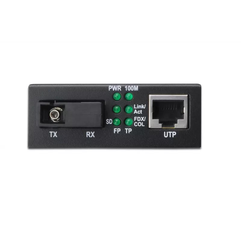 DIGITUS Media Converter, Singlemode, BiDi, WDM Gigabit Ethernet, Tx1310nm / Rx1550nm, złącze SC, Do 20 km