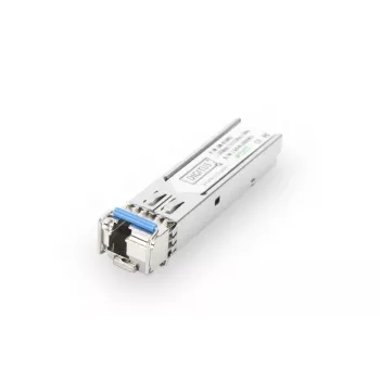 DIGITUS 1.25 Gbps BiDi WDM Moduł SFP, do 20 km z obsługą DDM, Singlemode, złącze LC Simplex 1000Base-LX, Tx1310nm/Rx1550nm