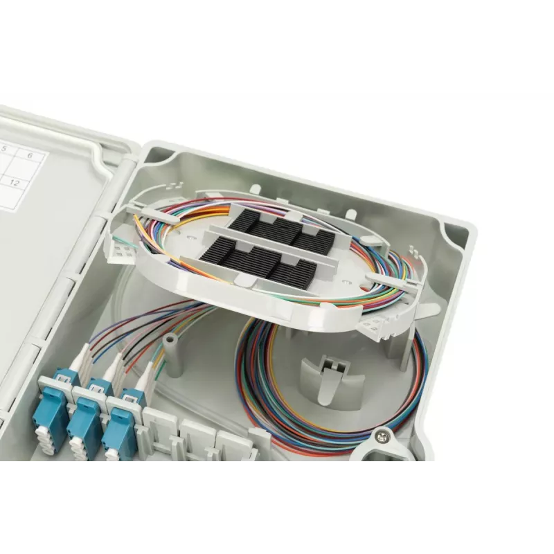 Digitus FTTH/FTTB puszka rozdzielcza zmontowana OS2 12 włókien LC/PC