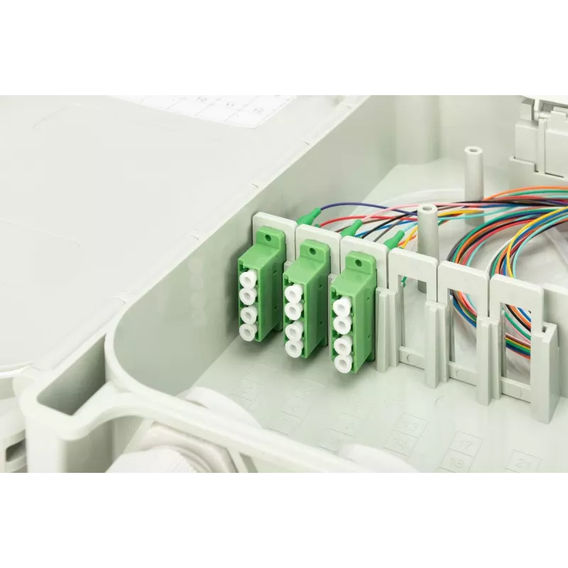 DIGITUS FTTH skrzynka rozdzielcza - Singlemode LC-APC wstępnie zmontowane adaptery pigtaile