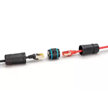 Kabel sieciowy Digitus DN-93905-OD RJ45 na RJ45 CAT 6A 1m czarny