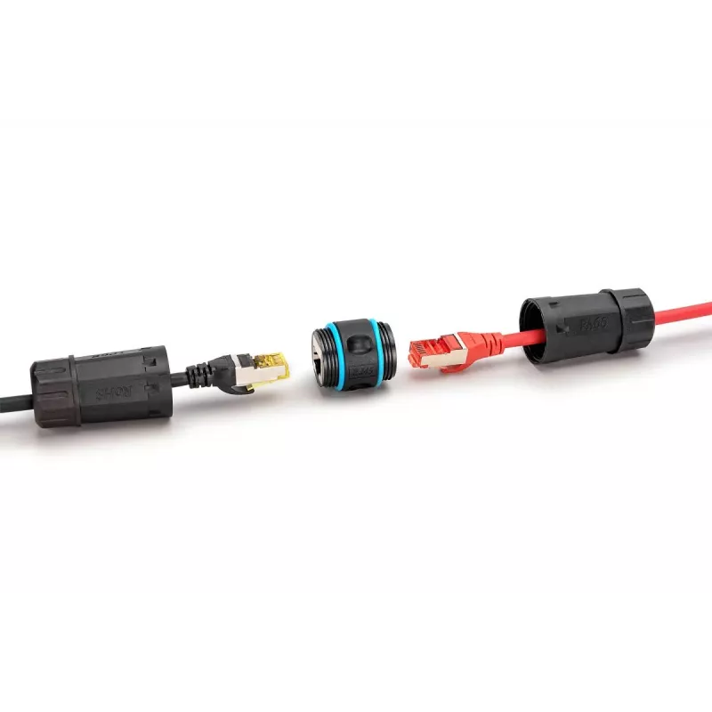 Kabel sieciowy Digitus DN-93905-OD RJ45 na RJ45 CAT 6A 1m czarny