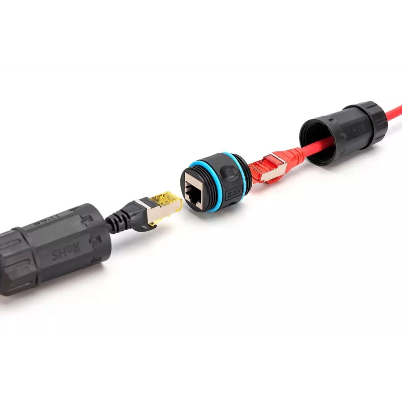 Kabel sieciowy Digitus DN-93905-OD RJ45 na RJ45 CAT 6A 1m czarny