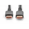 Kabel przyłączeniowy DIGITUS PREMIUM DisplayPort 2.1 - M/M 1m 16K UHD 80G obudowa aluminiowa