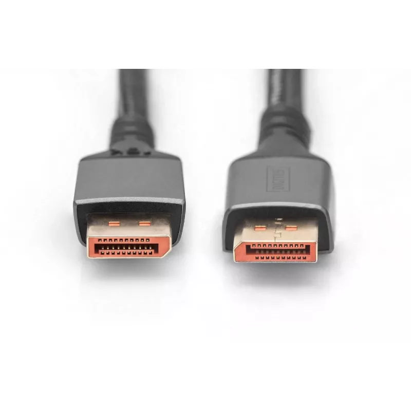 Kabel przyłączeniowy DIGITUS PREMIUM DisplayPort 2.1 - M/M 1m 16K UHD 80G obudowa aluminiowa
