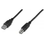 Kabel połączeniowy DIGITUS USB, typ A - B M/M, 3m, odpowiedni do USB 2.0, czarny