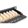 DIGITUS Patch panel CAT6 Unshielded 24-port With Shutter - Czarny