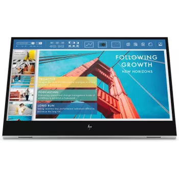 Monitor przenośny HP E-Series E14 G4, 35,6 cm (14 cali), 1920 x 1080 pikseli, Full HD, LCD, 5 ms, Srebrny