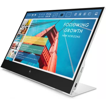 Monitor przenośny HP E-Series E14 G4, 35,6 cm (14 cali), 1920 x 1080 pikseli, Full HD, LCD, 5 ms, Srebrny
