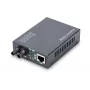 DIGITUS Konwerter mediów, wielomodowy 10/100Base-TX na 100Base-FX, w zestawie zasilacz, złącze ST, do 2 km