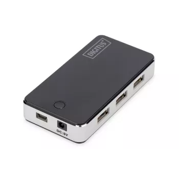 DIGITUS USB 2.0 7-Portowy Hub Czarny (da-70222)