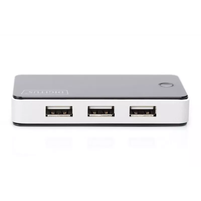 DIGITUS USB 2.0 7-Portowy Hub Czarny (da-70222)