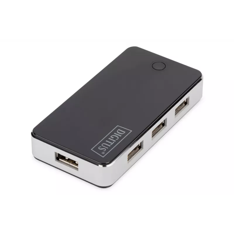 DIGITUS USB 2.0 7-Portowy Hub Czarny (da-70222)