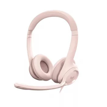 LOGITECH Słuchawki - H390 - USB-a - Różowy