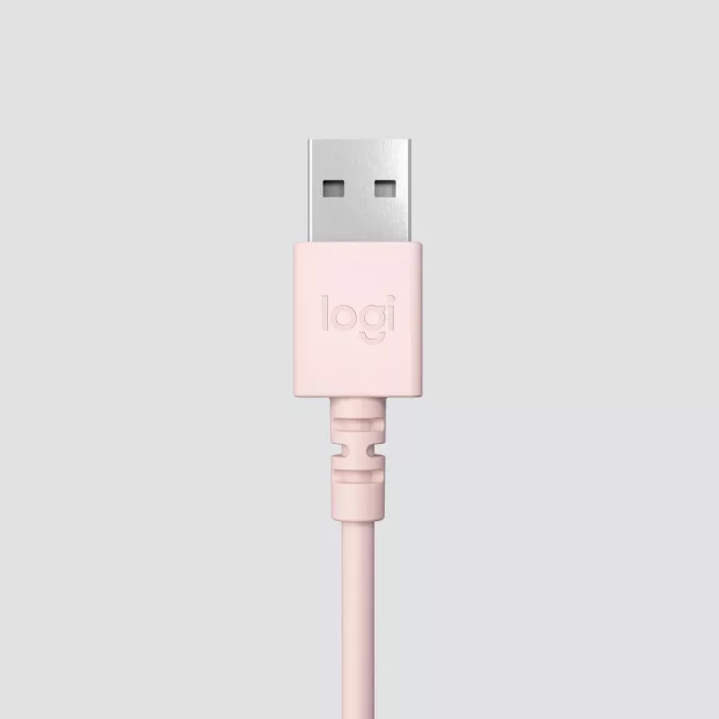 LOGITECH Słuchawki - H390 - USB-a - Różowy