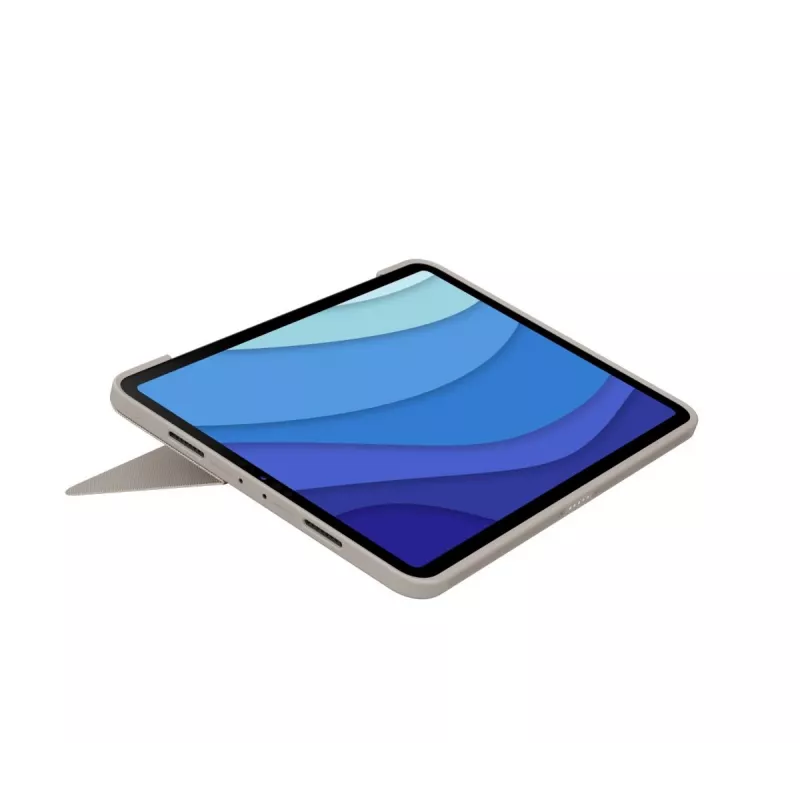 LOGITECH Combo Touch - Piaskowy do iPada Pro 11 cali (1., 2., 3. gen.) - niemiecki - QWERTZ