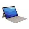 LOGITECH Combo Touch - Piaskowy do iPada Pro 11 cali (1., 2., 3. gen.) - niemiecki - QWERTZ