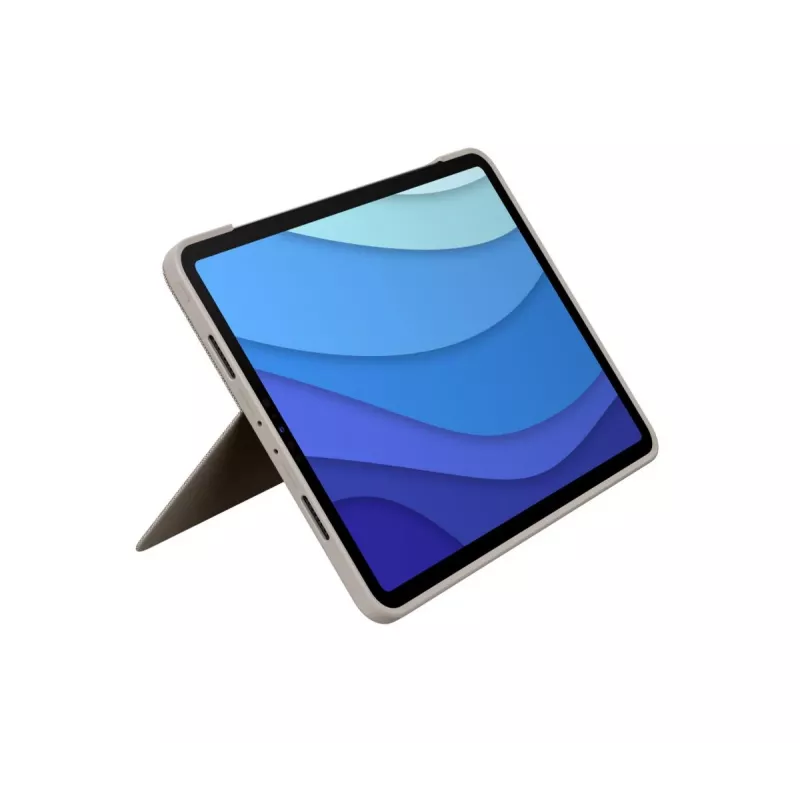LOGITECH Combo Touch - Piaskowy do iPada Pro 11 cali (1., 2., 3. gen.) - niemiecki - QWERTZ