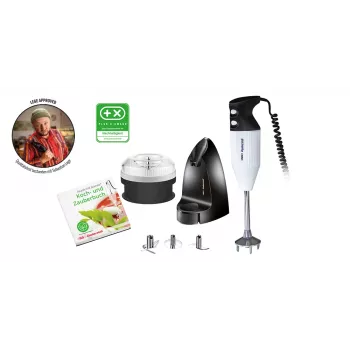 UNOLD ESGE 99205 Edition Petticoat blender ręczny, 180 W, 2 prędkości, czarno-biały