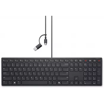 Klawiatura DELL KB525C Office USB QWERTZ niemiecka czarna