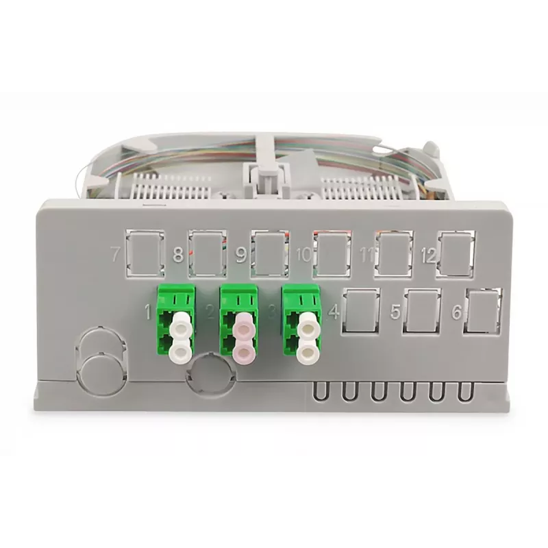 DIGITUS Ftth Home Distribution Unit. 3x LC/APC Duplex OS2. IP54. Splice ready