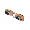 DIGITUS adapter zero-modem, obudowa metalowa D-Sub9, M/Ż, ze śrubami sześciokątnymi