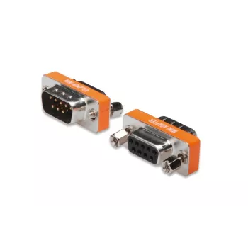 DIGITUS adapter zero-modem, obudowa metalowa D-Sub9, M/Ż, ze śrubami sześciokątnymi