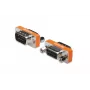 DIGITUS adapter zero-modem, obudowa metalowa D-Sub9, M/Ż, ze śrubami sześciokątnymi