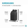 Plecak HP Professional 17,3 cala, Plecak, 740 g