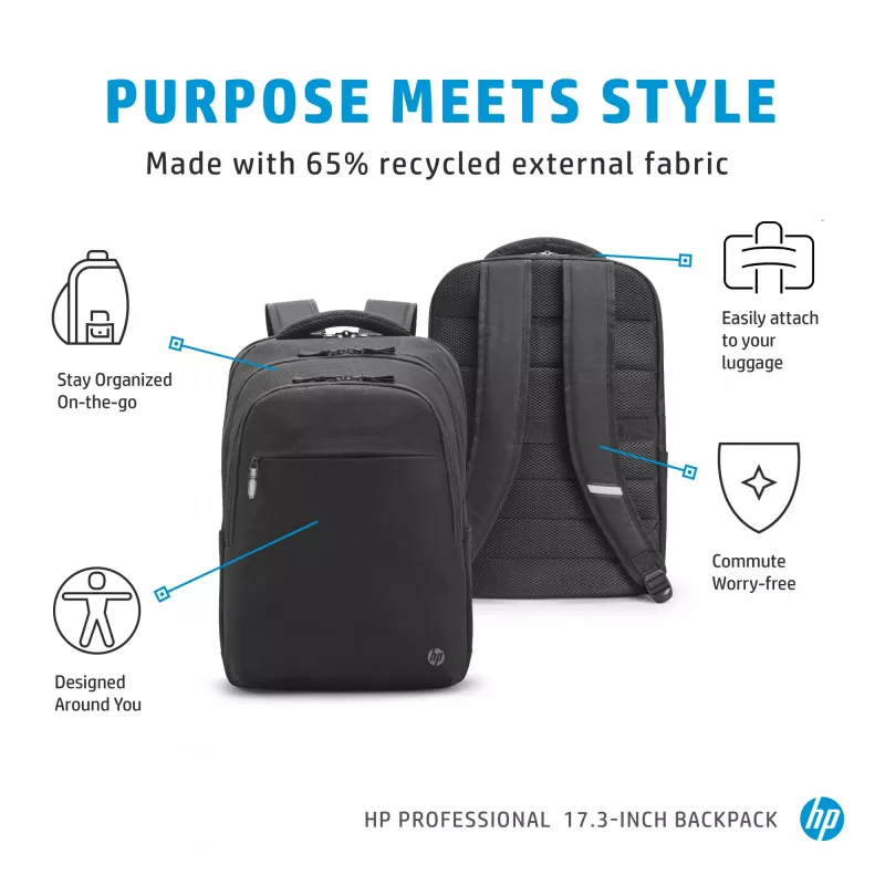 Plecak HP Professional 17,3 cala, Plecak, 740 g