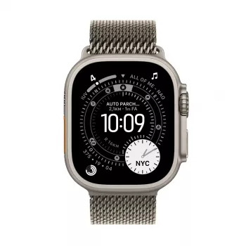 APPLE Watch Ultra 3 GPS + Cellular 49mm Natural Titanium Koperta z Natural Titanium Milanese Loop