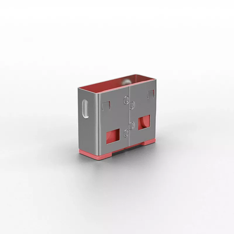 Lindy blokady portów USB (bez klucza) - opakowanie 10 szt., różowy, blokada portu, USB Type-A, różowy, akrylonitryl-butadien-styren (ABS), 10 szt., woreczek foliowy