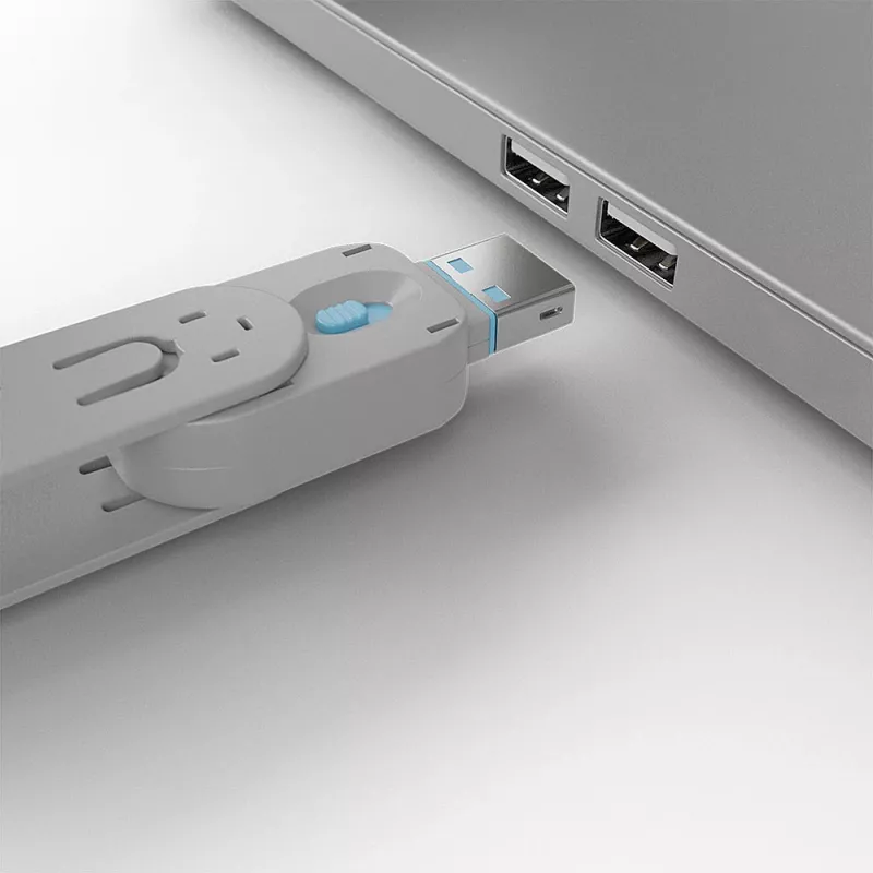 Lindy Blokada portu USB - zestaw 4 szt., kod koloru: niebieski, blokada portu + klucz, USB typu A, niebieski, ABS, 5 szt., woreczek foliowy