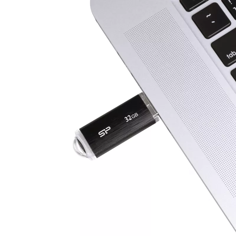 SILICON POWER Ultima U02 - 32 GB pamięć USB - USB 2.0 - czarna