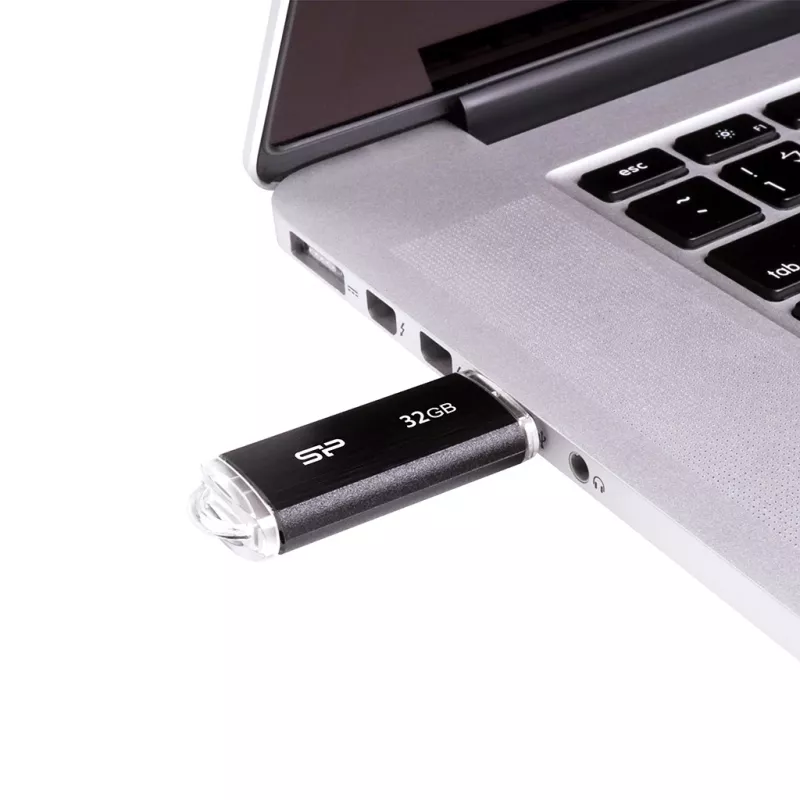SILICON POWER Ultima U02 - 32 GB pamięć USB - USB 2.0 - czarna