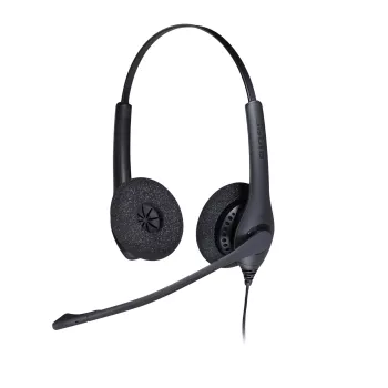 Jabra BIZ 1500 Duo QD EMEA, przewodowy, biuro/centrum telefoniczne, 20 - 4500 Hz, 74 g, słuchawki, czarny