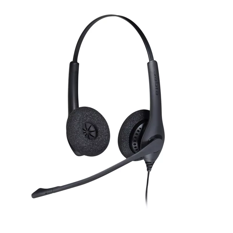 Jabra BIZ 1500 Duo QD EMEA, przewodowy, biuro/centrum telefoniczne, 20 - 4500 Hz, 74 g, słuchawki, czarny