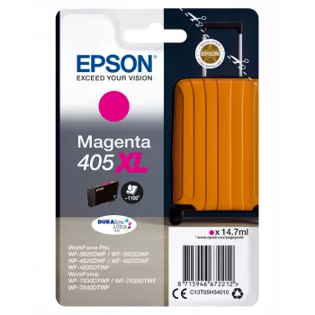 Epson 405XL DURABrite Ultra Ink wkład atramentowy 1 szt. Oryginalny Wysokowydajny (XL) magenta