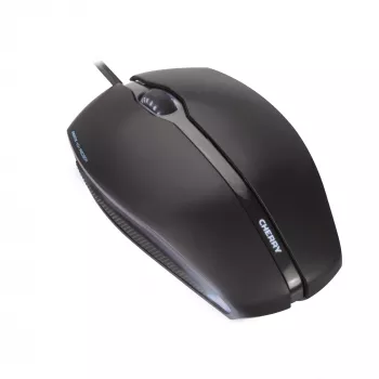 MYSZ CHERRY GENTIX PRZEWODOWA PODŚWIETLANA, Czarna, USB, Oburęczna, Optyczna, USB Type-A, 1000 DPI, Czarna