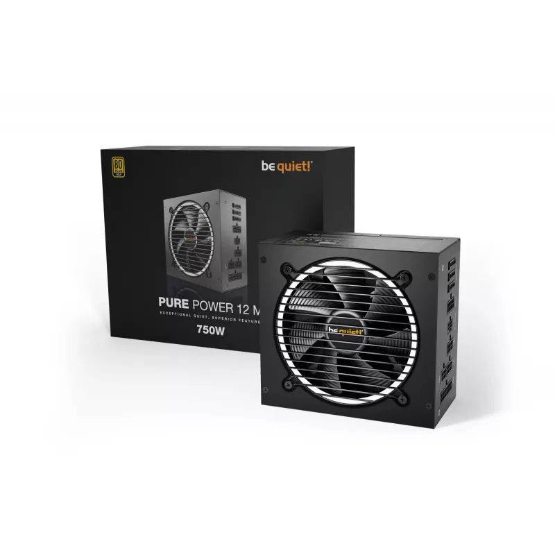 be quiet Pure Power 12 M zasilacz 750 W 20+4 pin ATX ATX Czarny