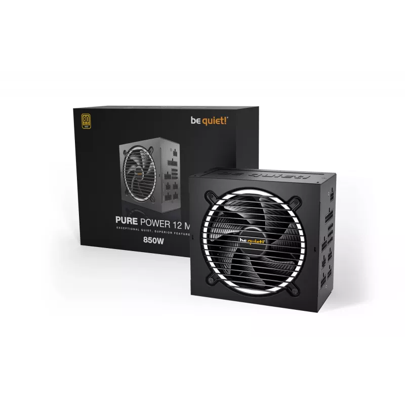 be quiet Pure Power 12 M zasilacz 850 W 20+4 pin ATX ATX Czarny