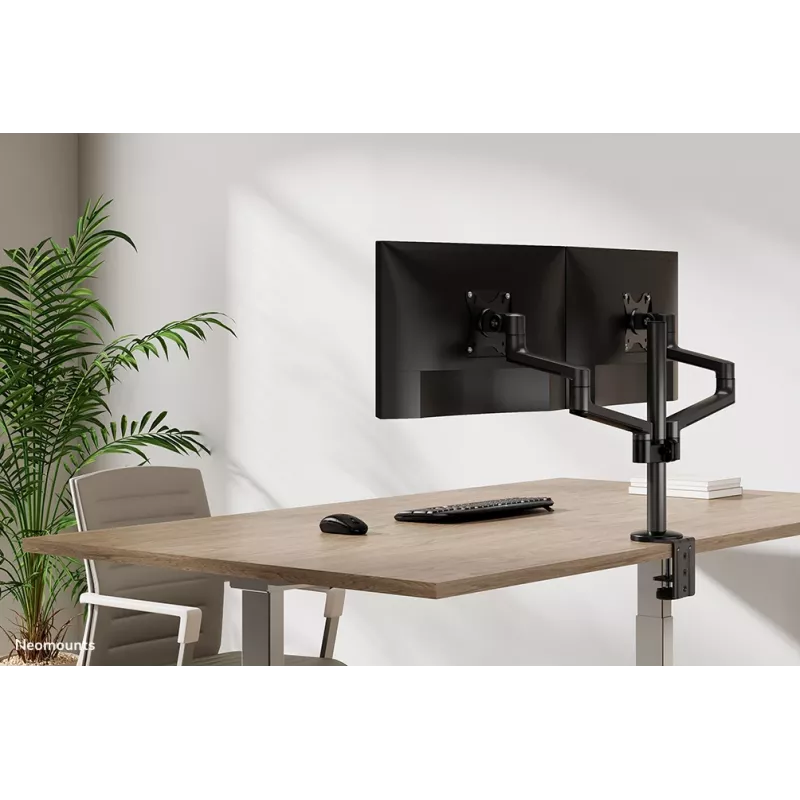 Uchwyt monitorowy Neomounts DS60-425BL2 17-27 cali - oszczędność miejsca