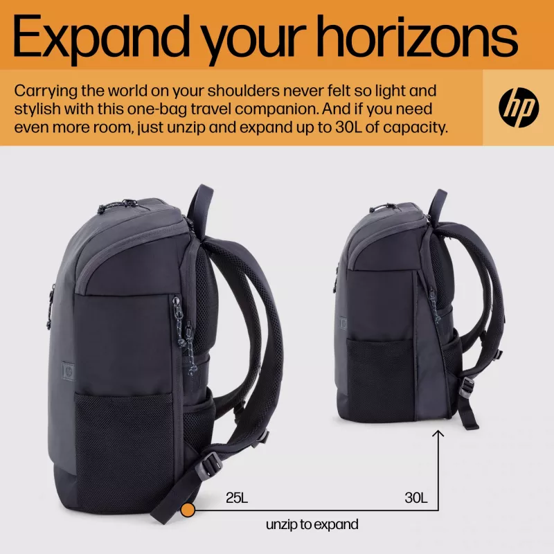 HP Travel 25 Liter 15.6 Iron szary Laptop Backpack, plecak, 39,6 cm (15,6 cala), 860 g